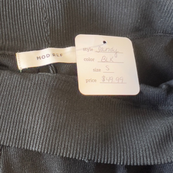 NWT Mod Ref Black Women’s Slacks High Waist Wide Leg 24 - Picture 4 of 6